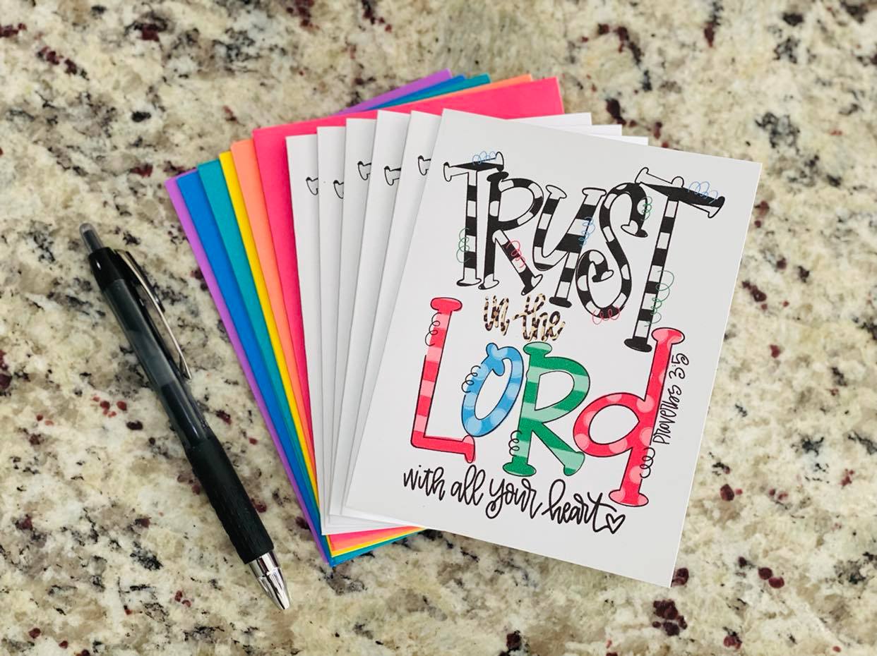 Trust In the Lord Note Cards (Set of 12)
