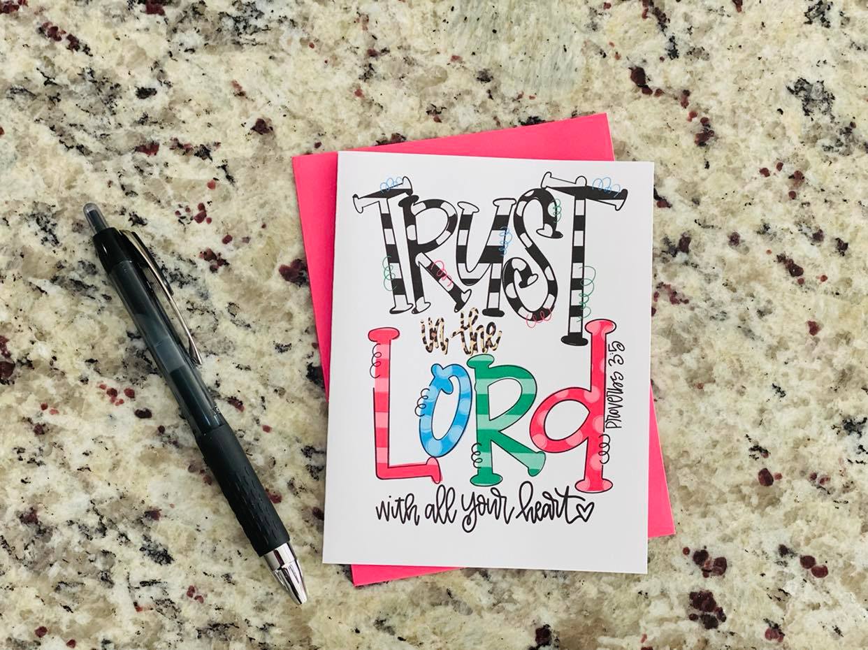 Trust In the Lord Note Cards (Set of 12)