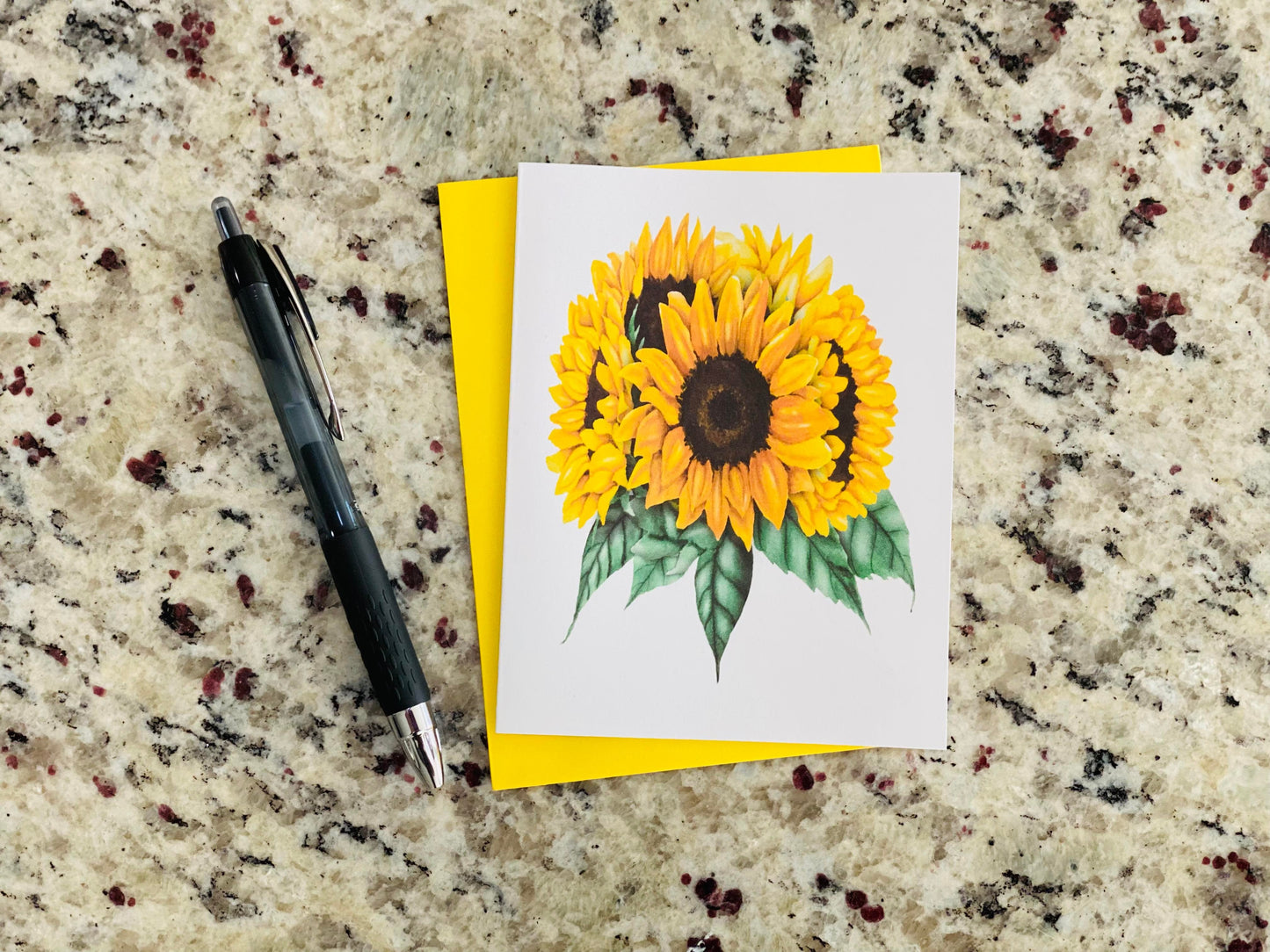 Sunflower Note Cards (Set of 12)