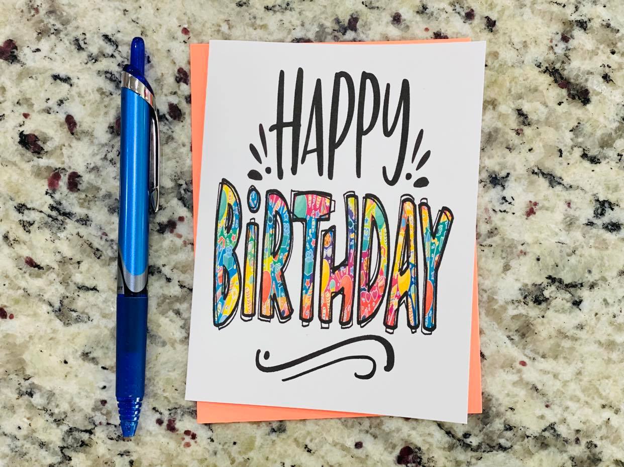 Happy Birthday Note Cards (Set of 12)