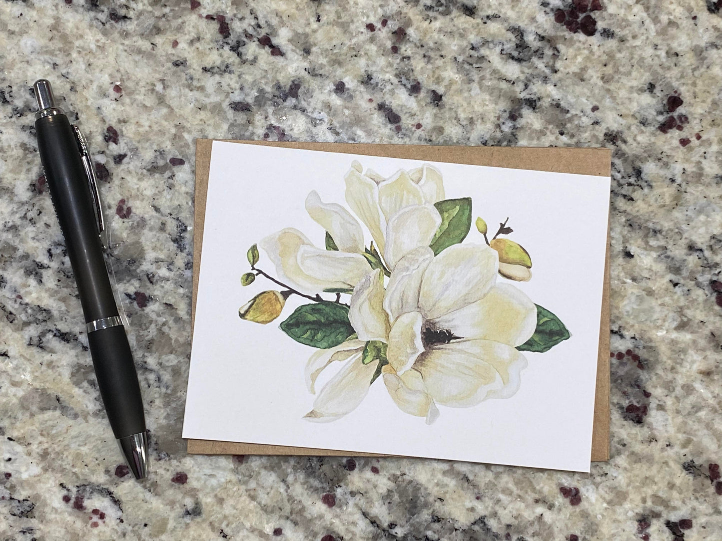 Magnolia Flower Note Cards (Set of 12)
