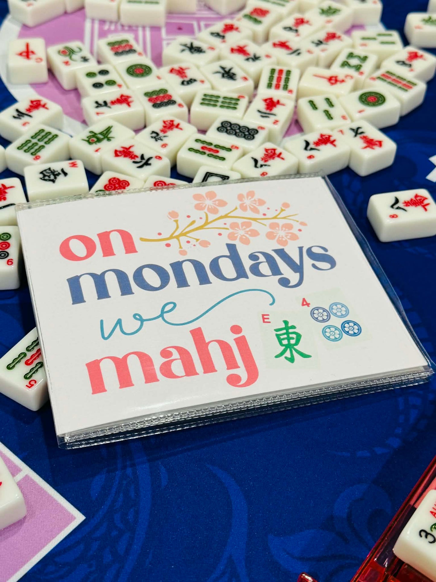 Mahjong Card Sleeve Insert | Fun Mahjong Sayings | NMJL Large Size Fit