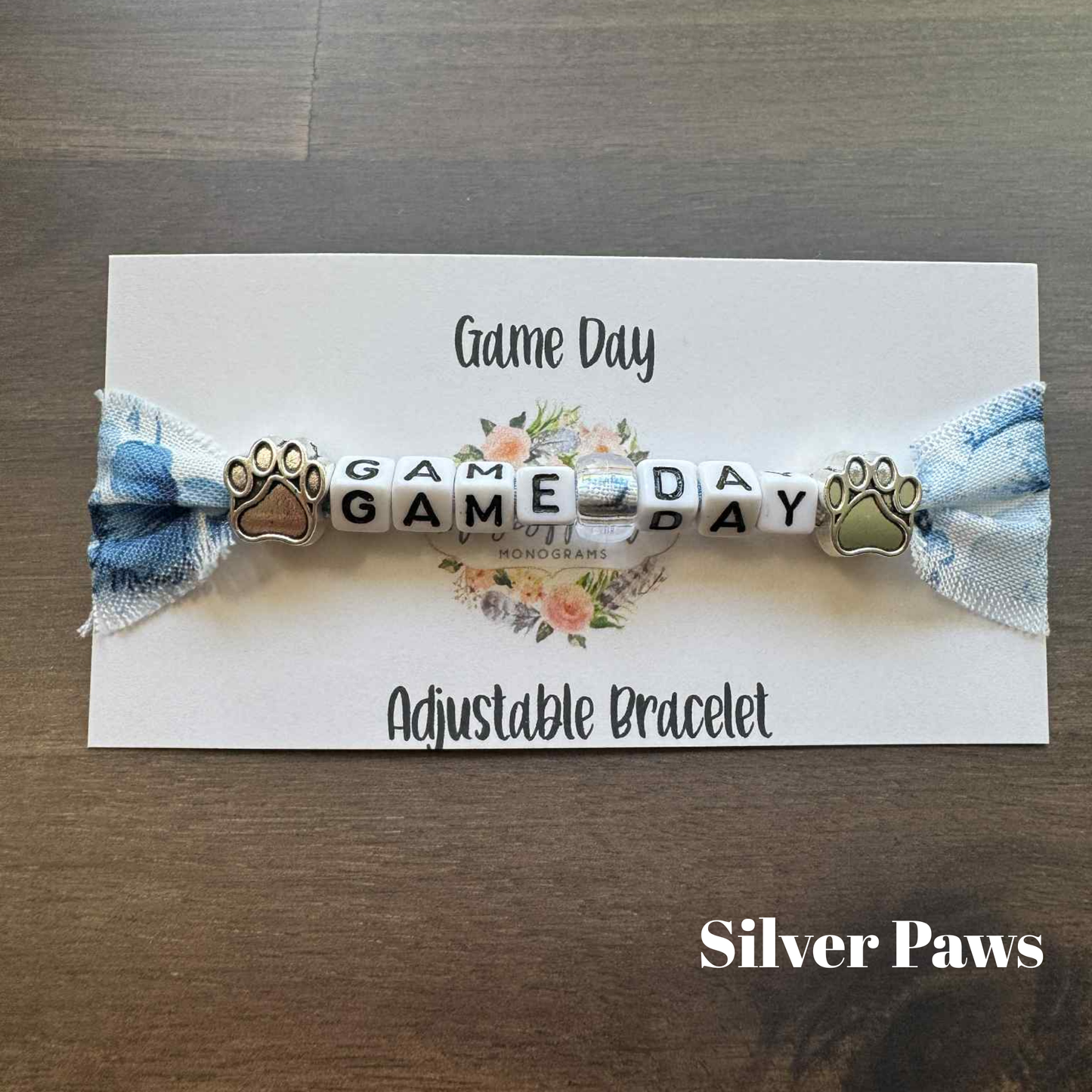 Game Day Fabric Bracelets