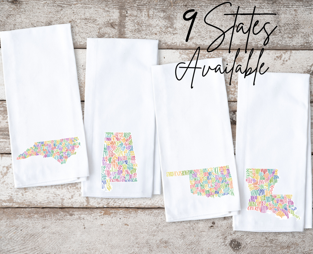 State Counties Kitchen Towel