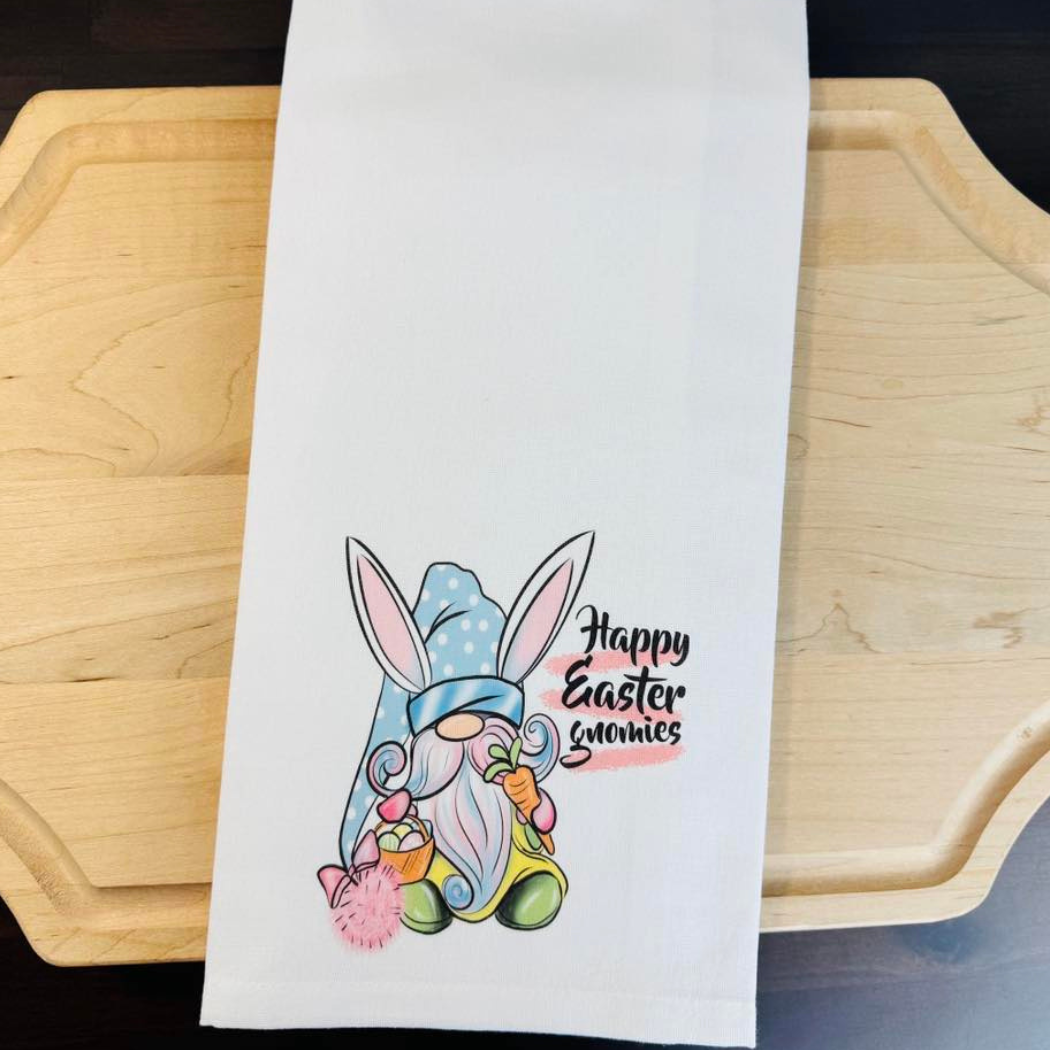 Happy Easter Gnomies Towel