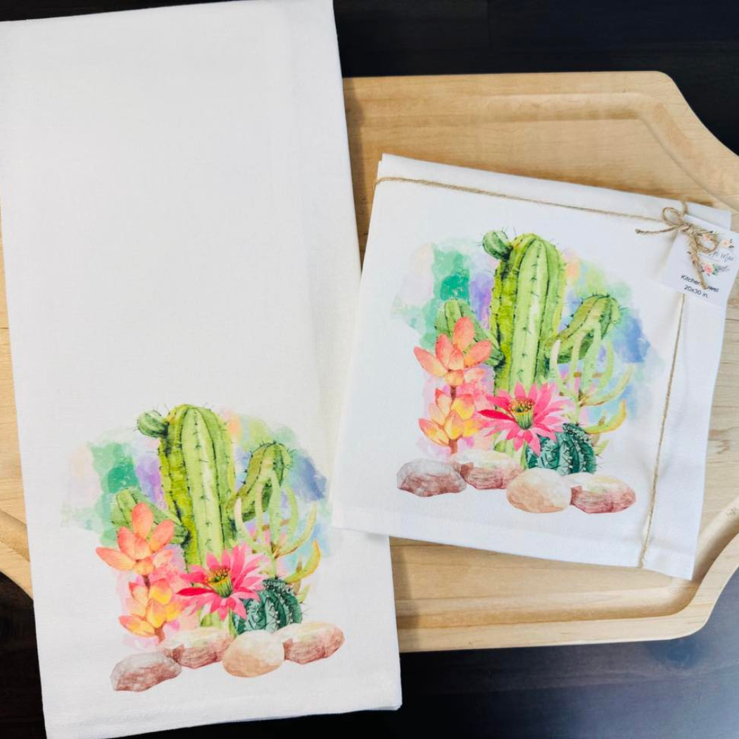 Cactus Kitchen Towel