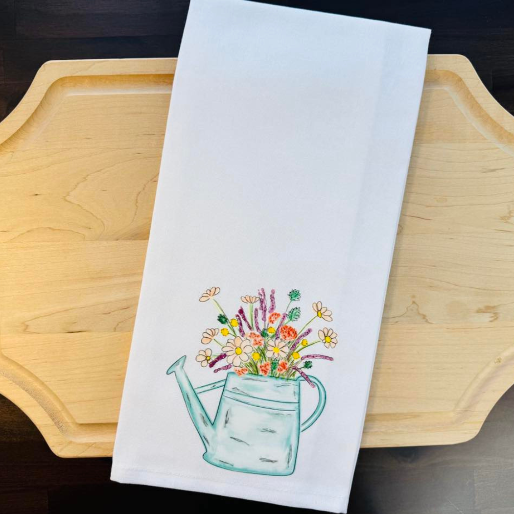 Watering Can Kitchen Towel