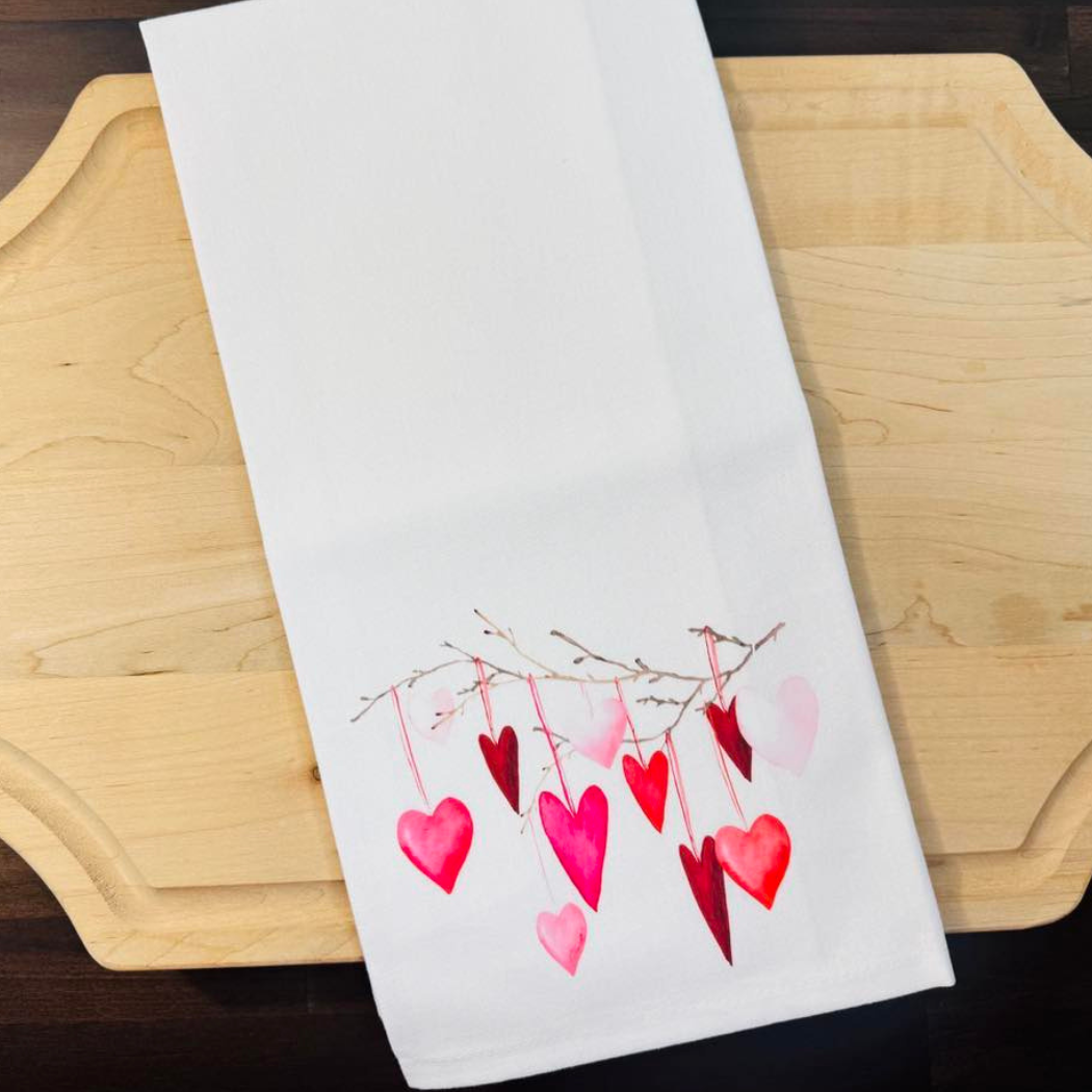 Heart Strings Kitchen Towel