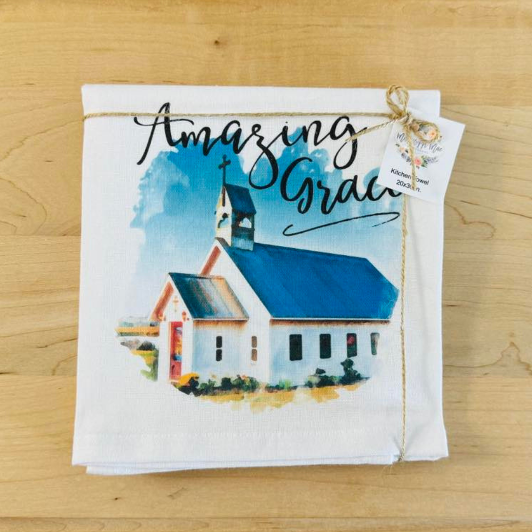 Amazing Grace Church Kitchen Towel