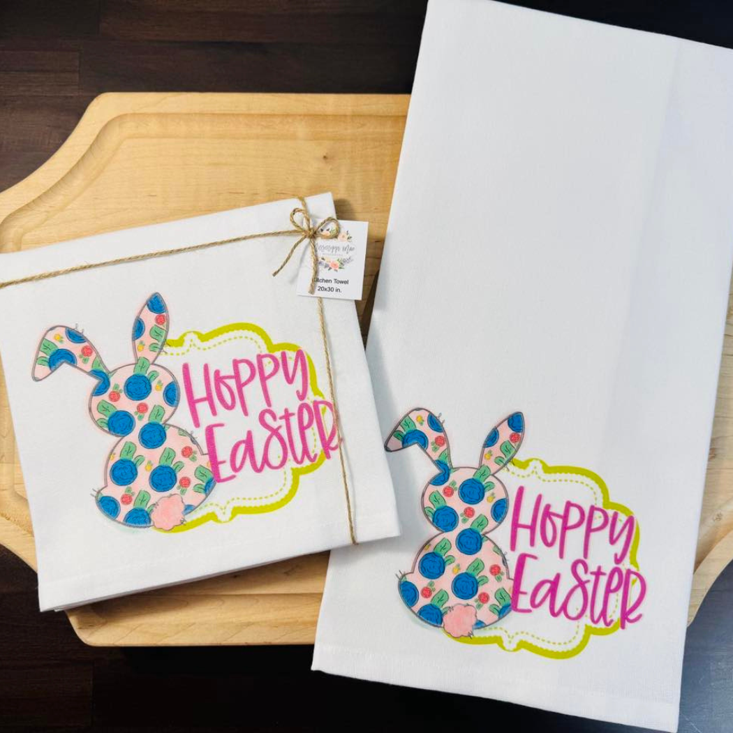 Hoppy Easter Kitchen Towel