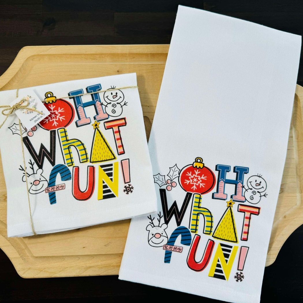 Oh What Fun Kitchen Towel