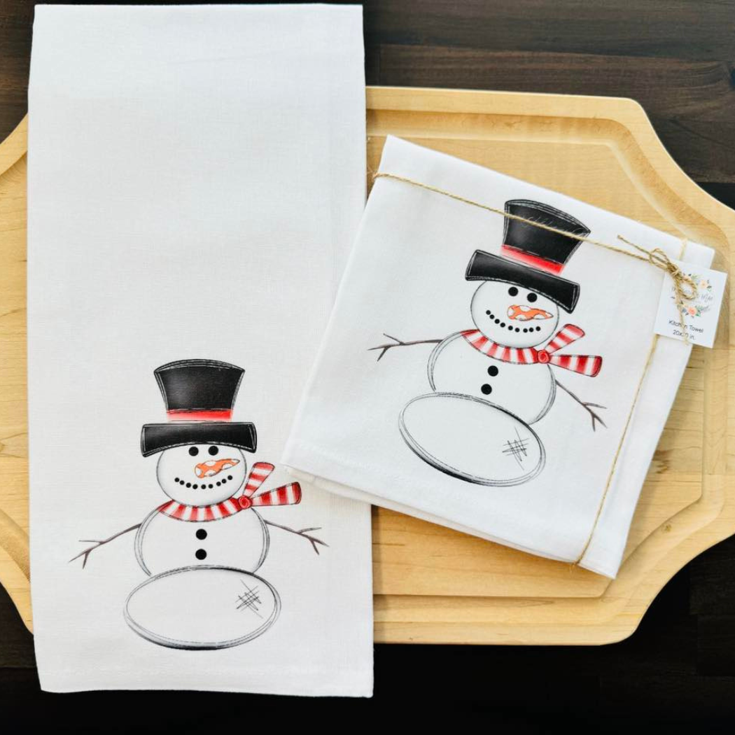 Snowman Kitchen Towel