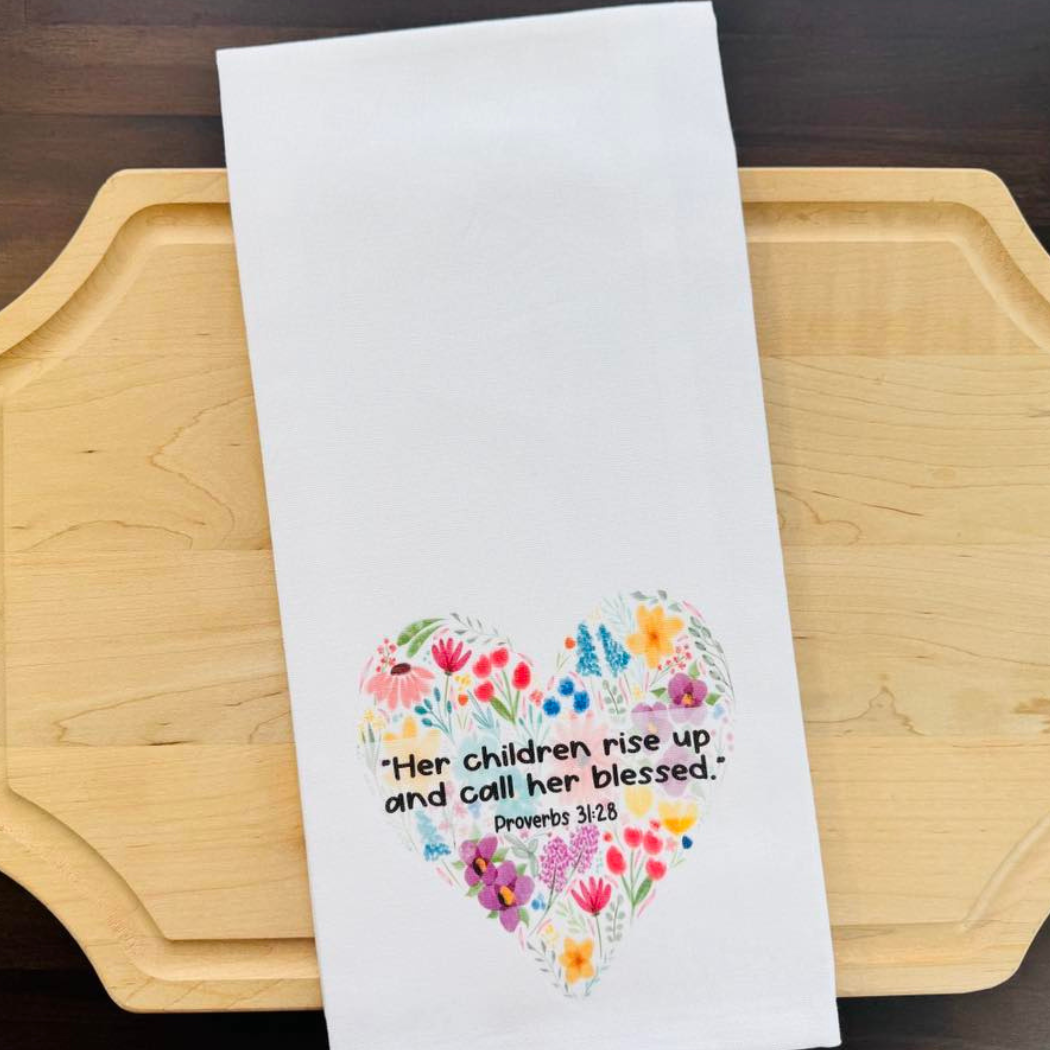 Proverbs Mom Kitchen Towel