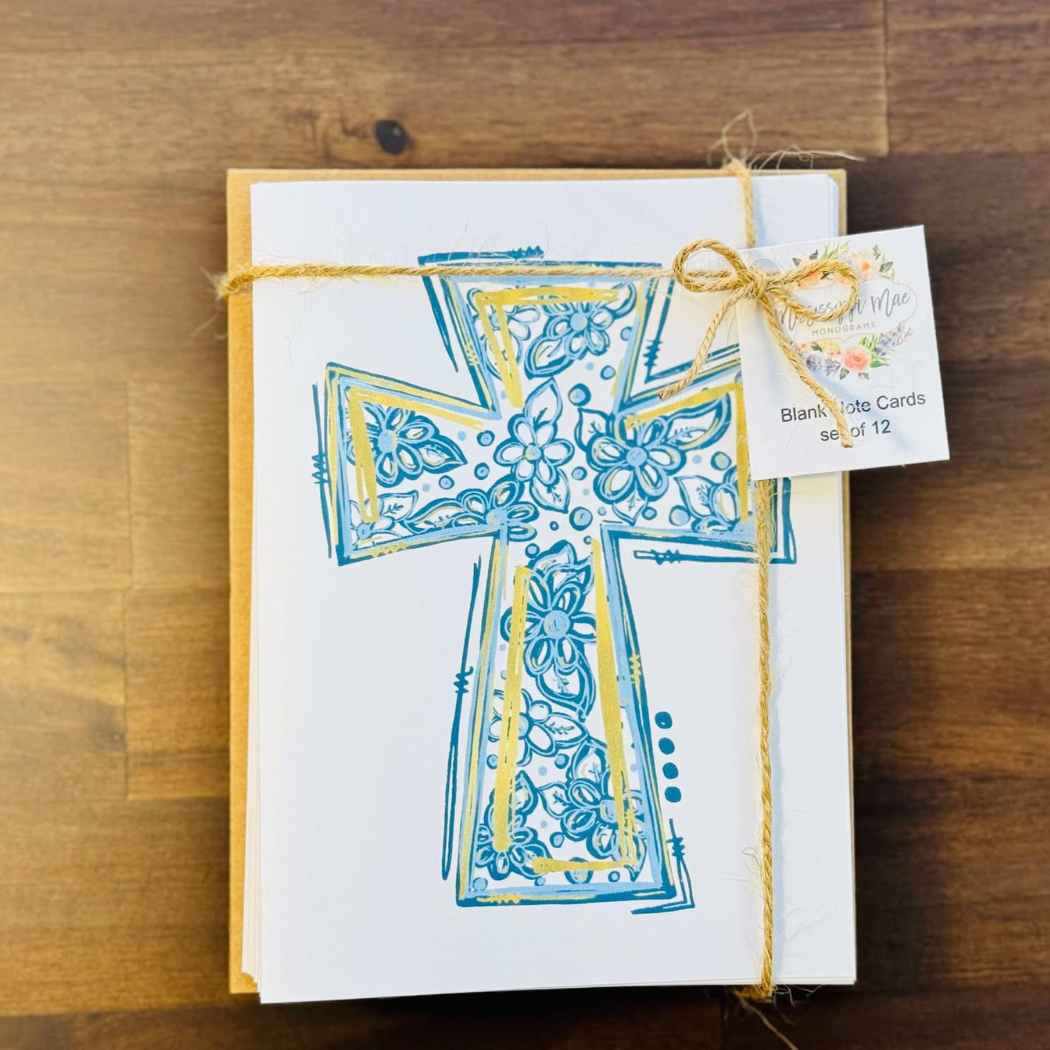 Blue Cross Note Cards