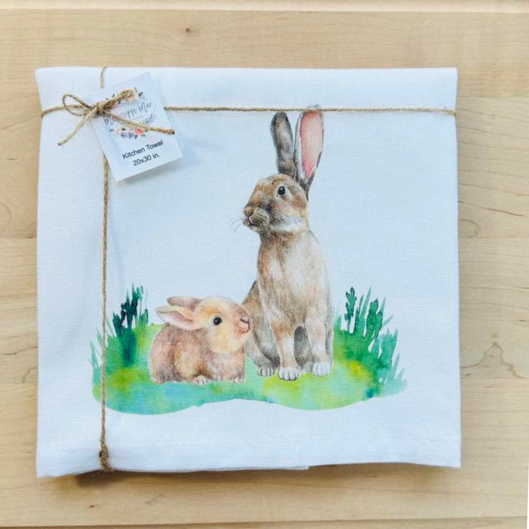 Bunny Meadow Kitchen Towel