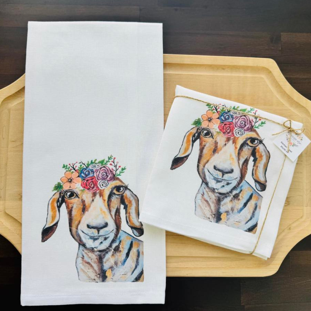 Goat Kitchen Towel