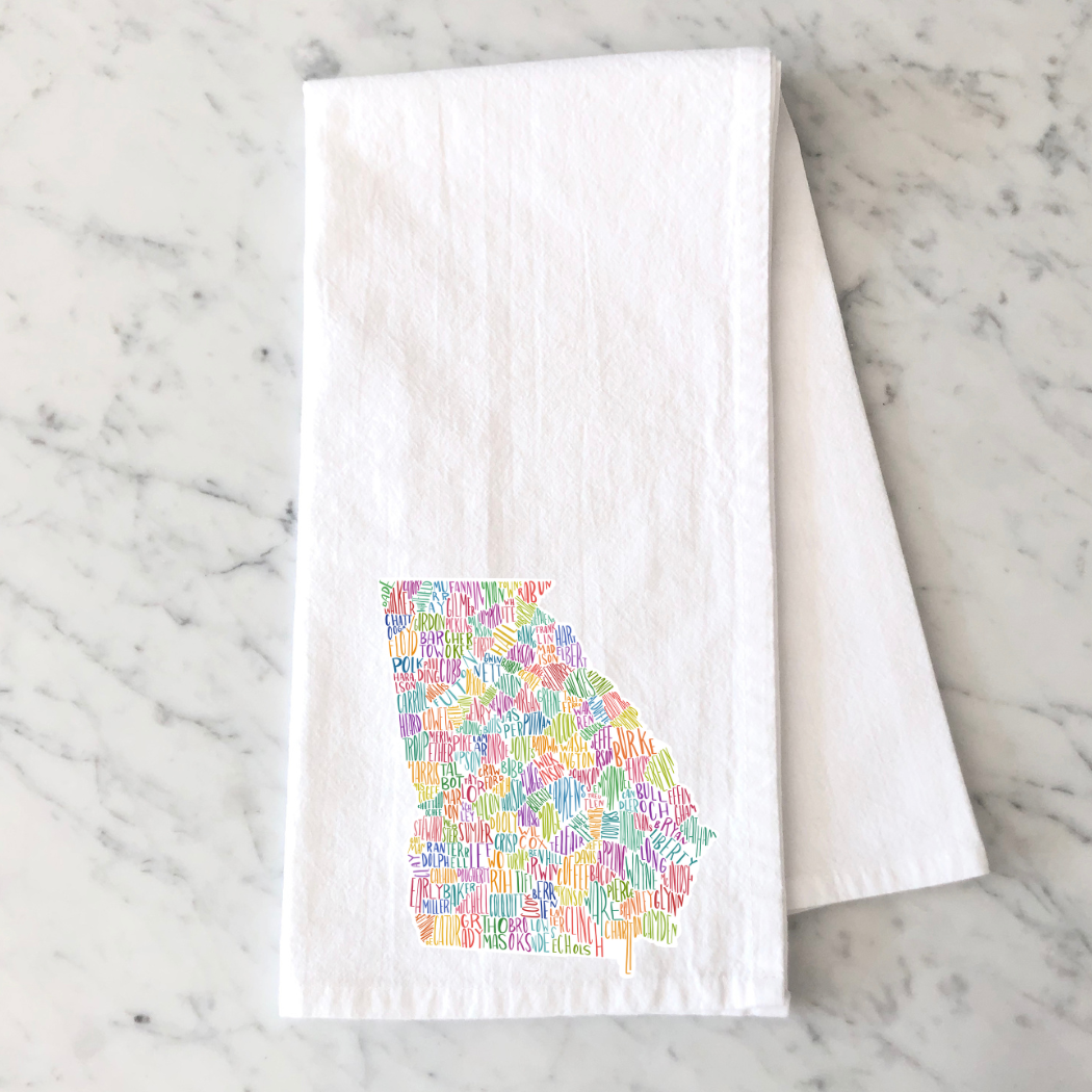 State Counties Kitchen Towel