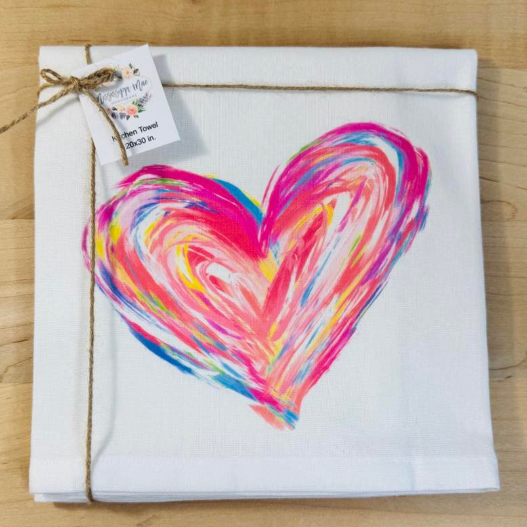 Messy Heart Kitchen Towel