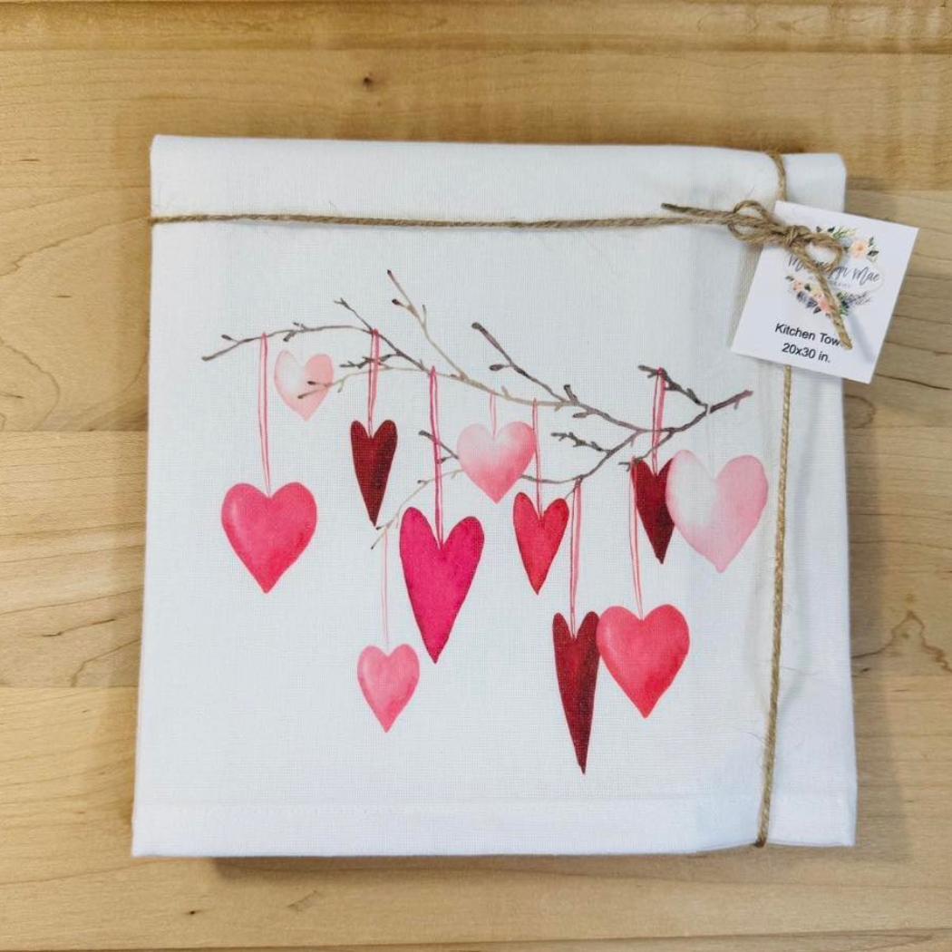 Heart Strings Kitchen Towel