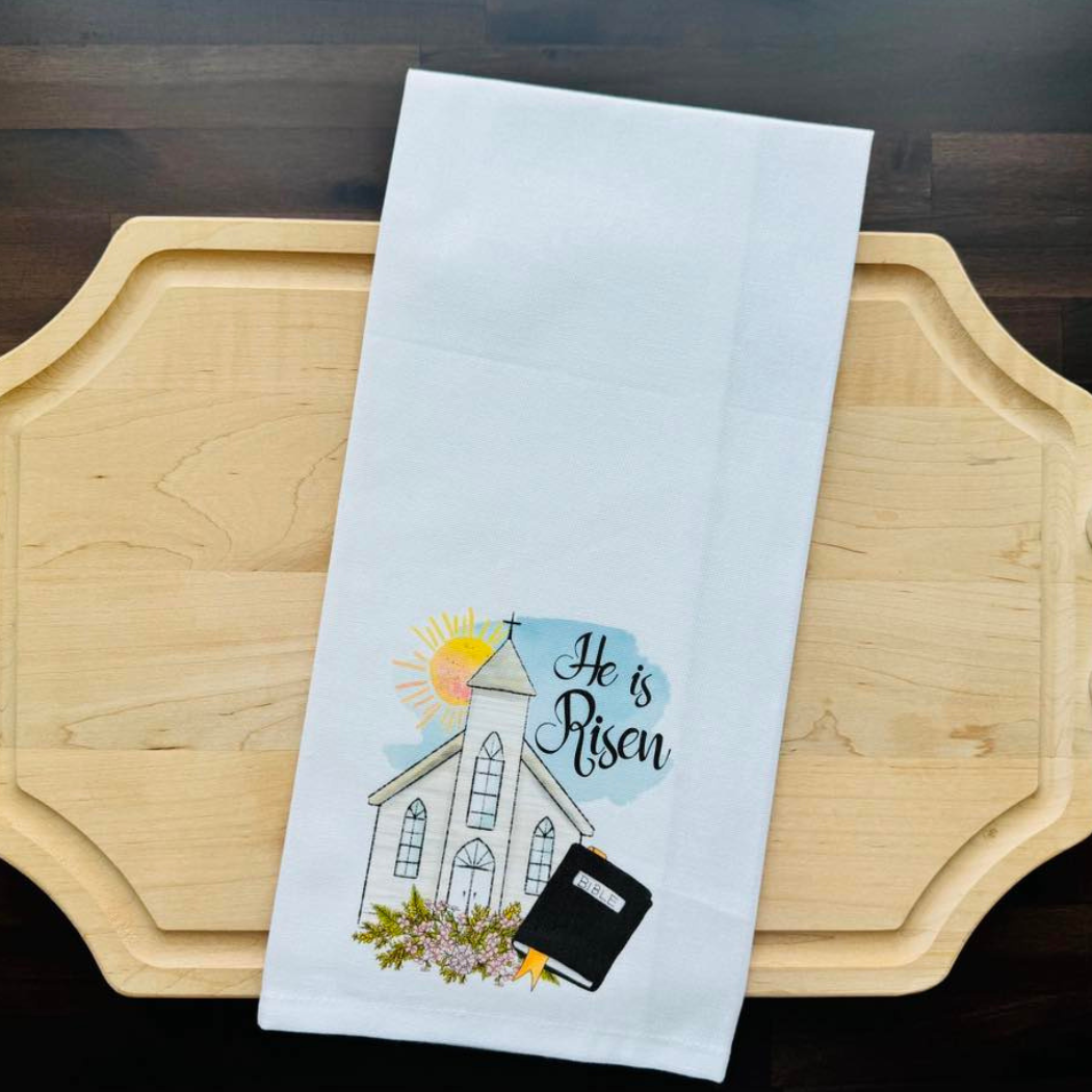 He Is Risen Church Towel