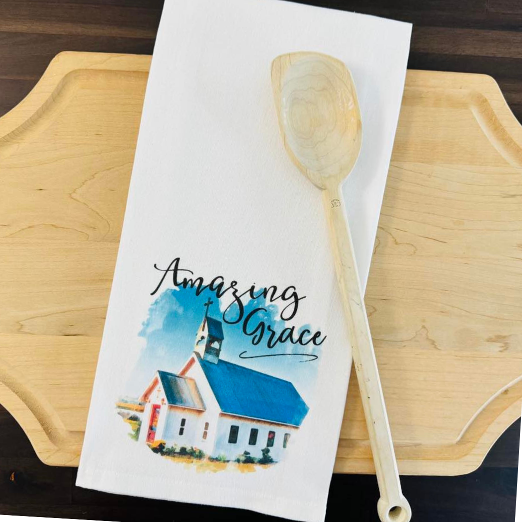 Amazing Grace Church Kitchen Towel
