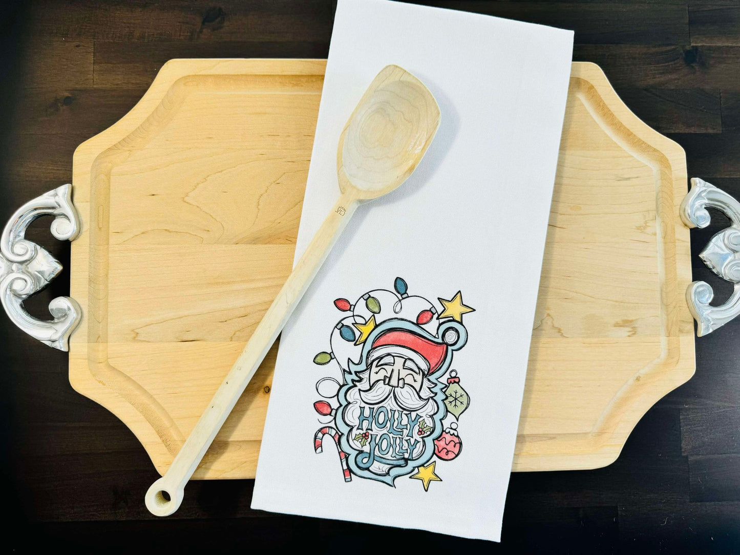 Jolly Santa Kitchen Towel