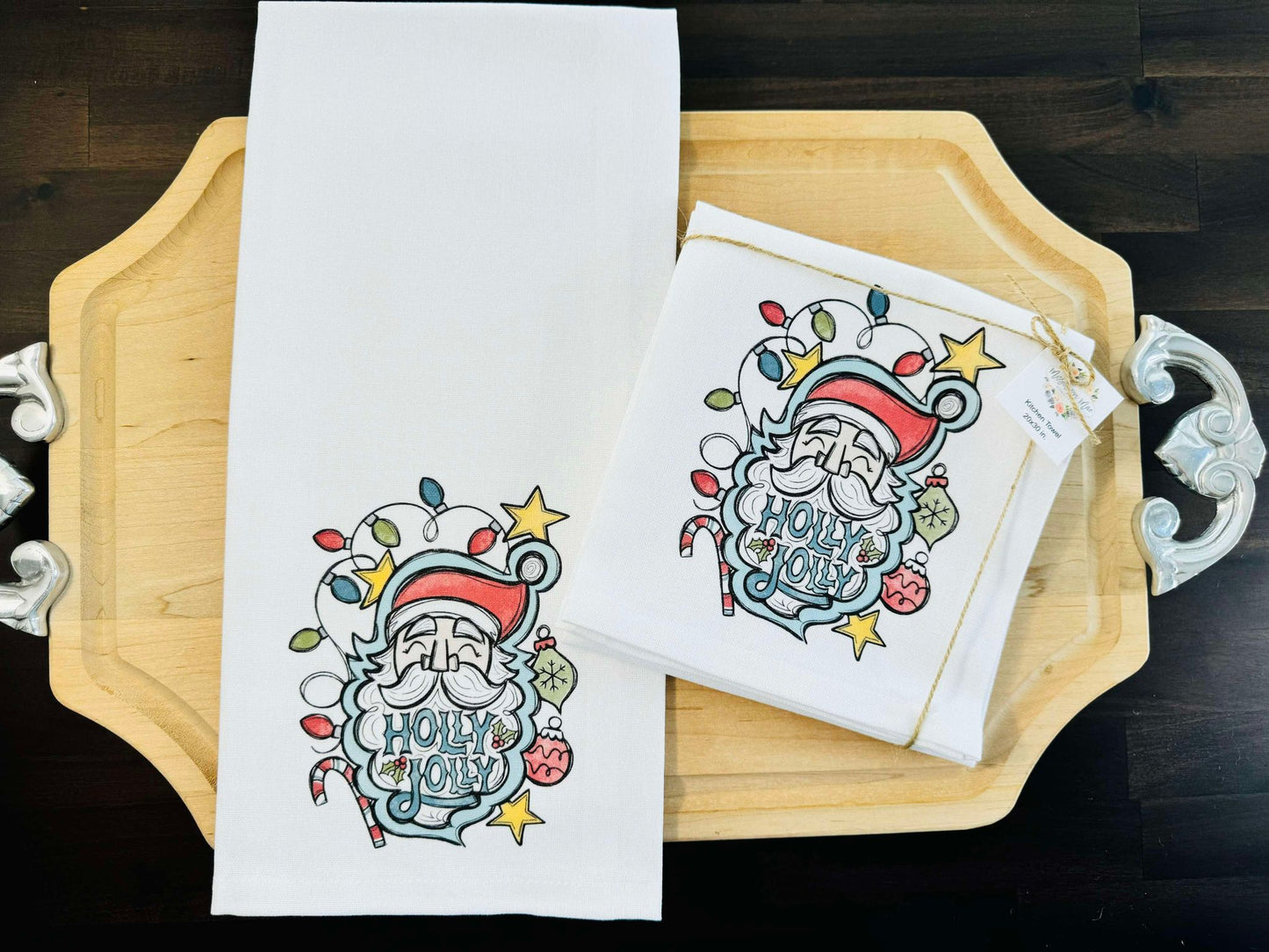Jolly Santa Kitchen Towel
