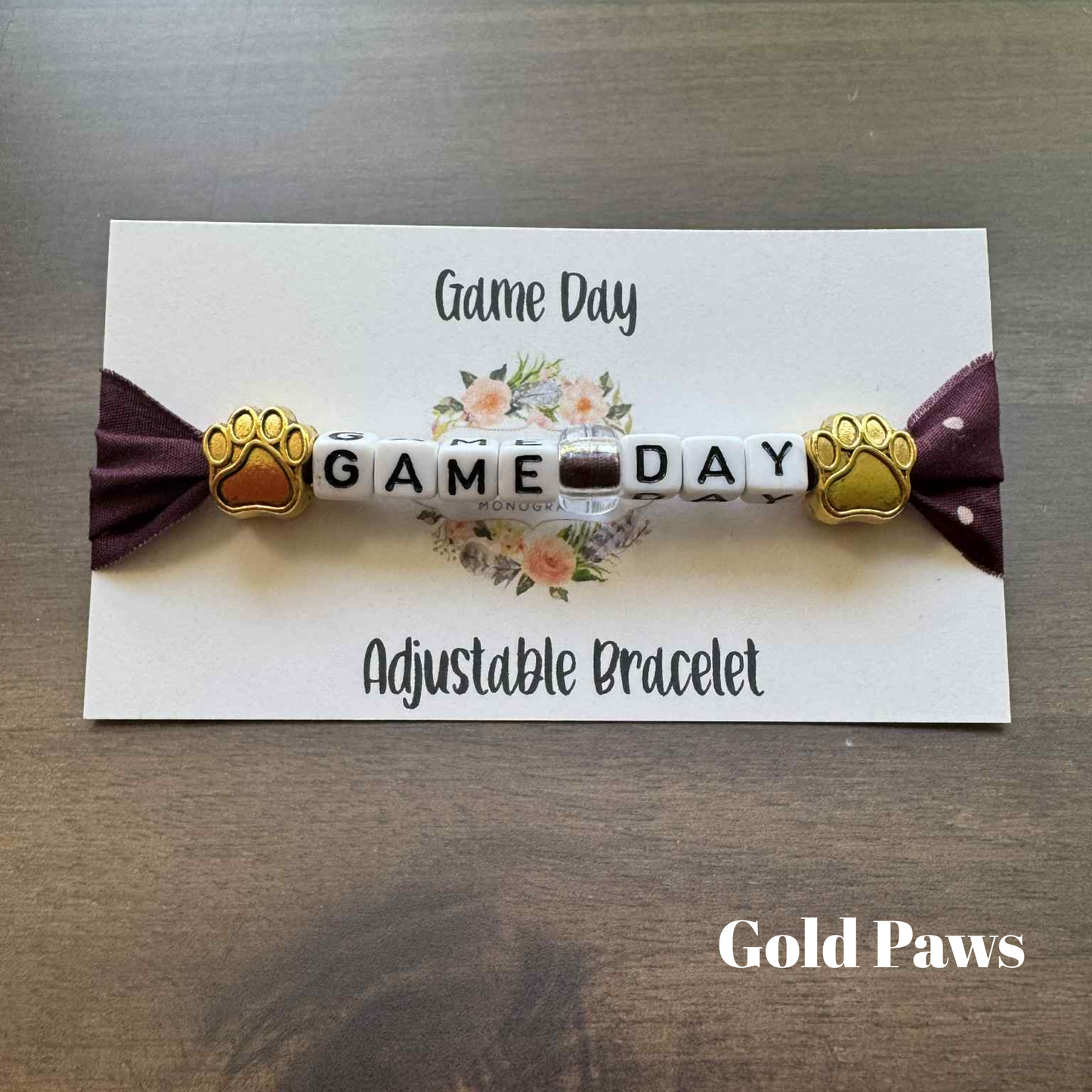 Game Day Fabric Bracelets