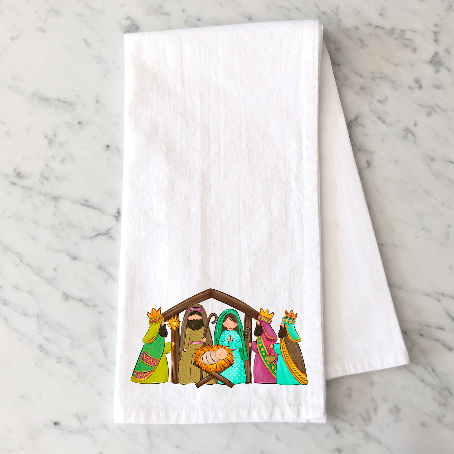 Nativity Scene Kitchen Towel