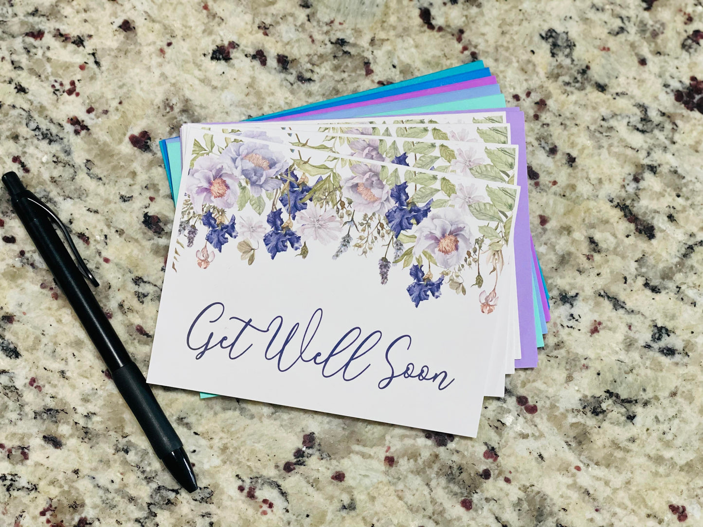 Assorted Greetings Note Cards (Set of 12)