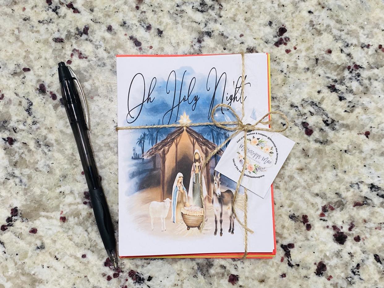 Oh Holy Night Note Cards (Set of 12)