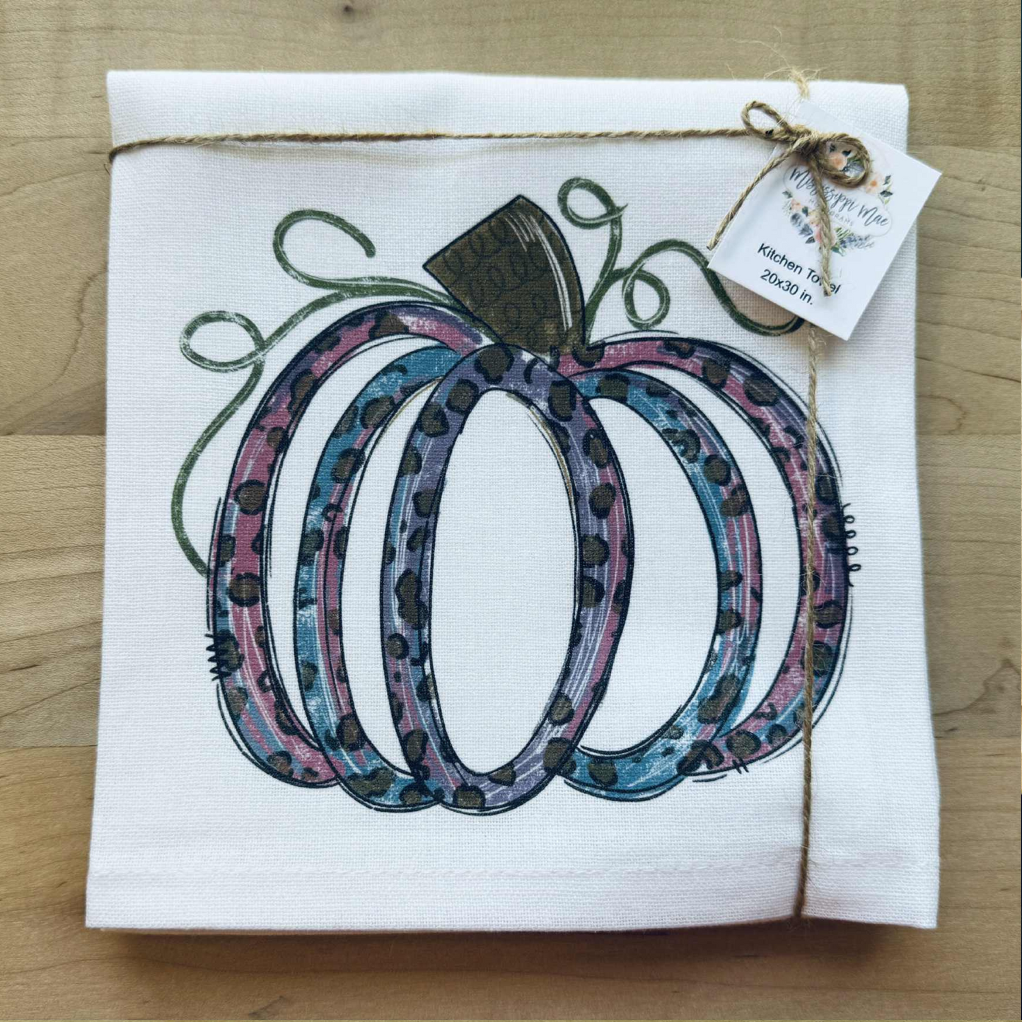 Open Pumpkin Kitchen Towel