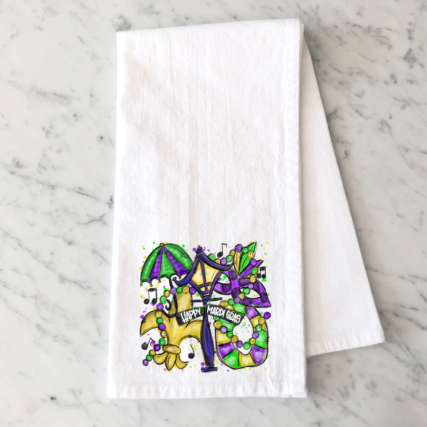 Mardi Gras Things Kitchen Towel
