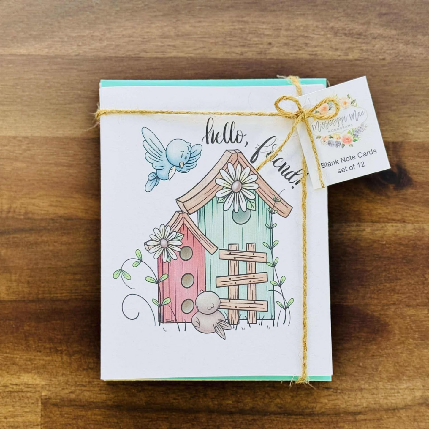 Hello Friend Note Cards (Set of 12)
