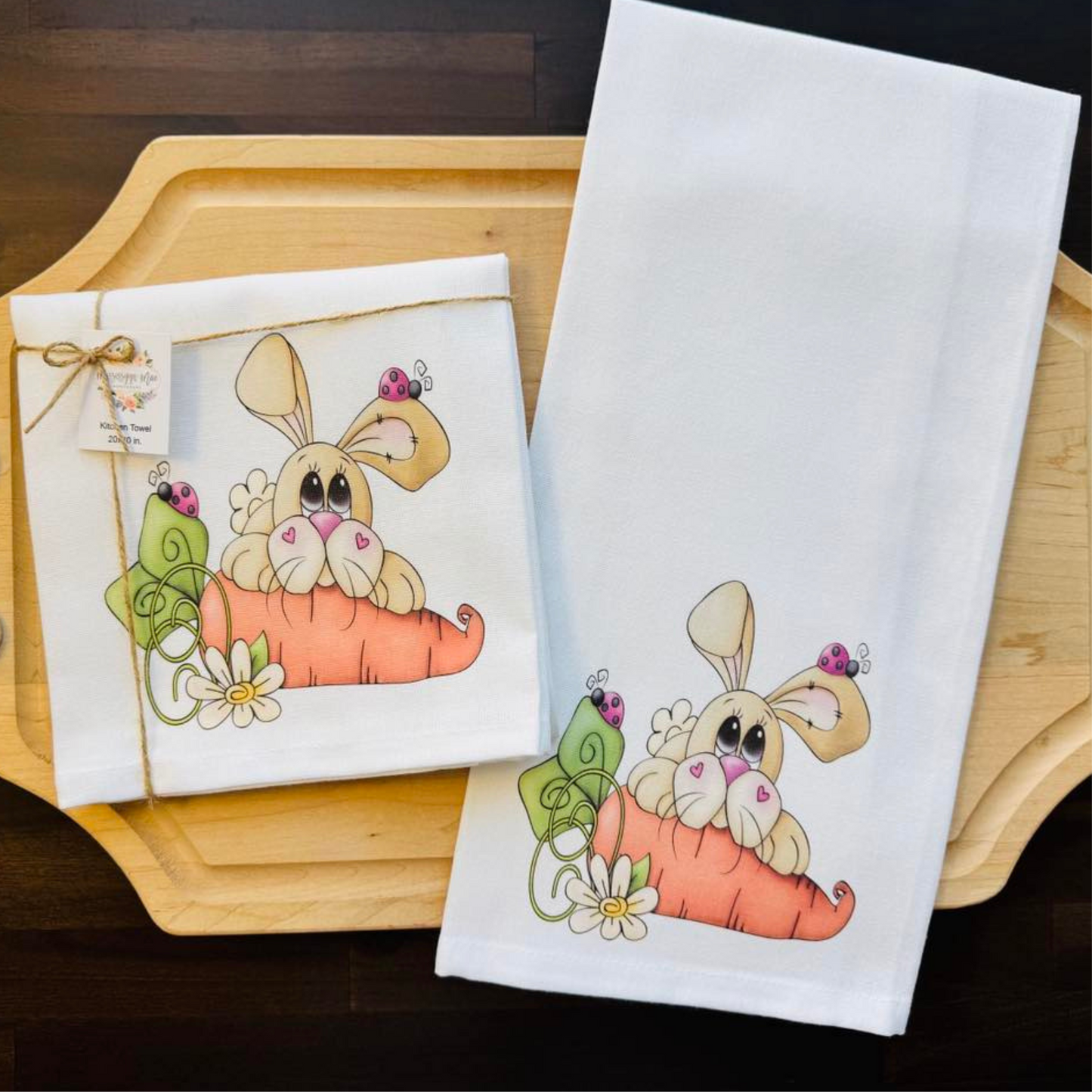 Spring Bunny Kitchen Towel