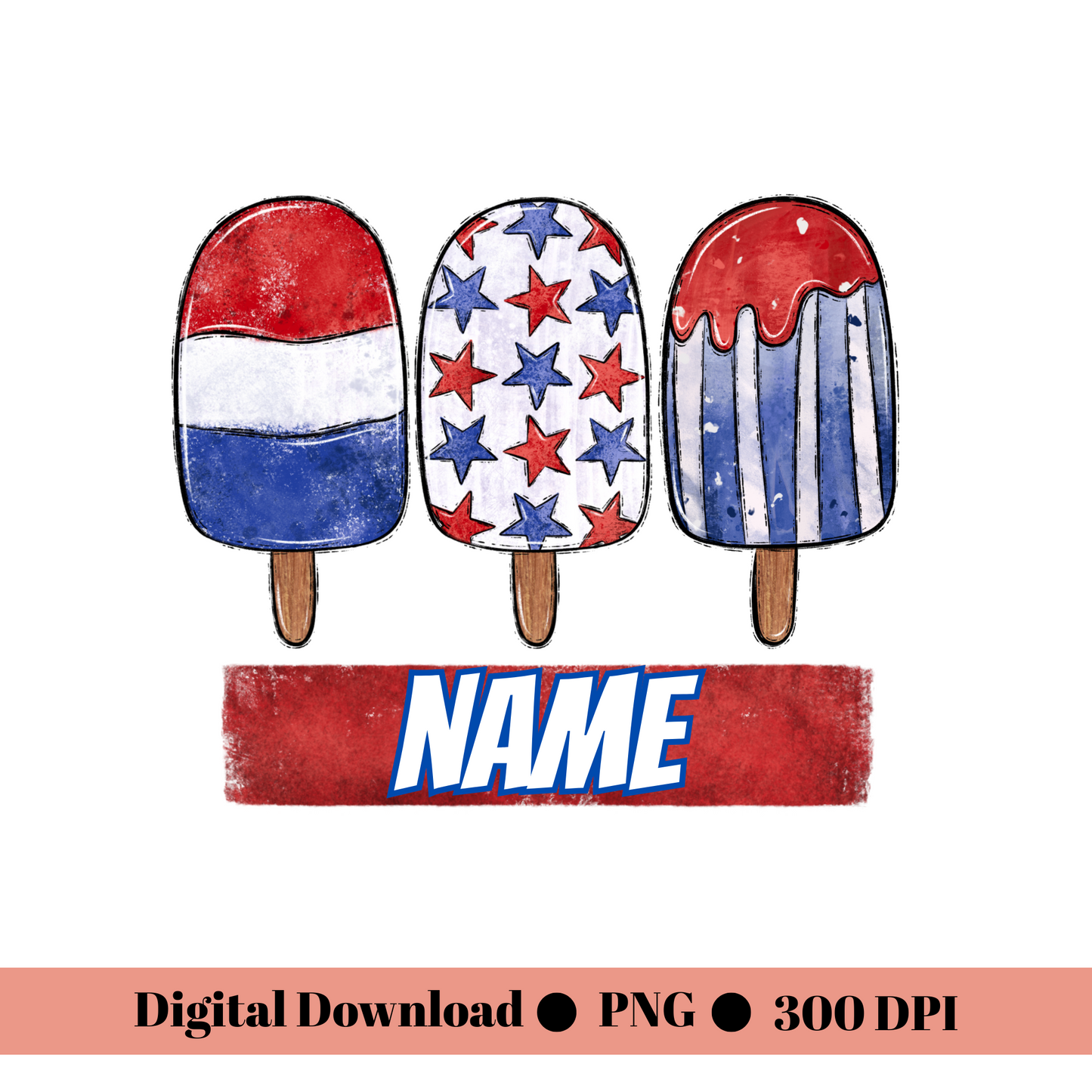 Patriotic Ice Pops