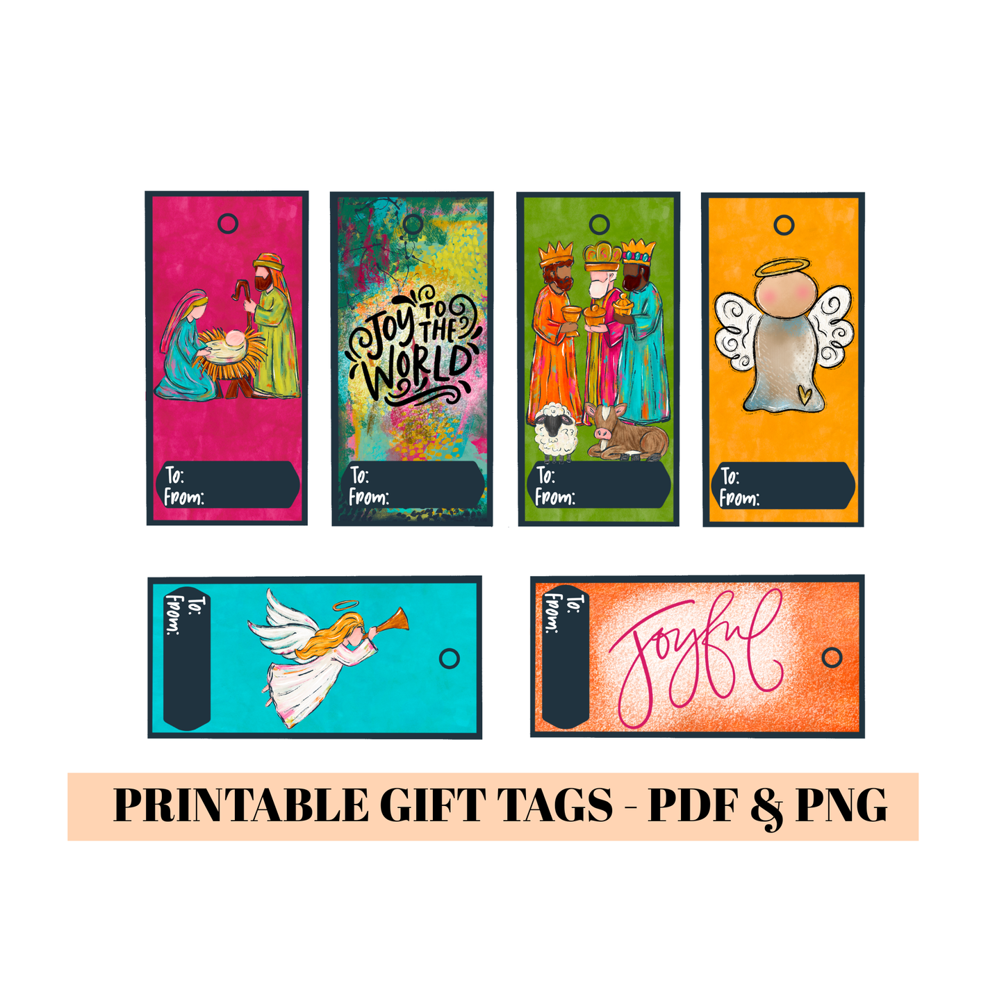 Christian Christmas Gift Tags – Nativity & Faith-Based Printables