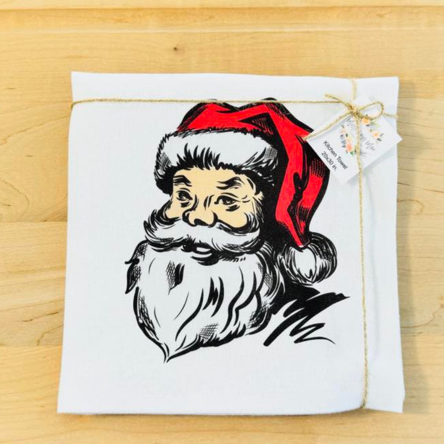 Santa Face Towel