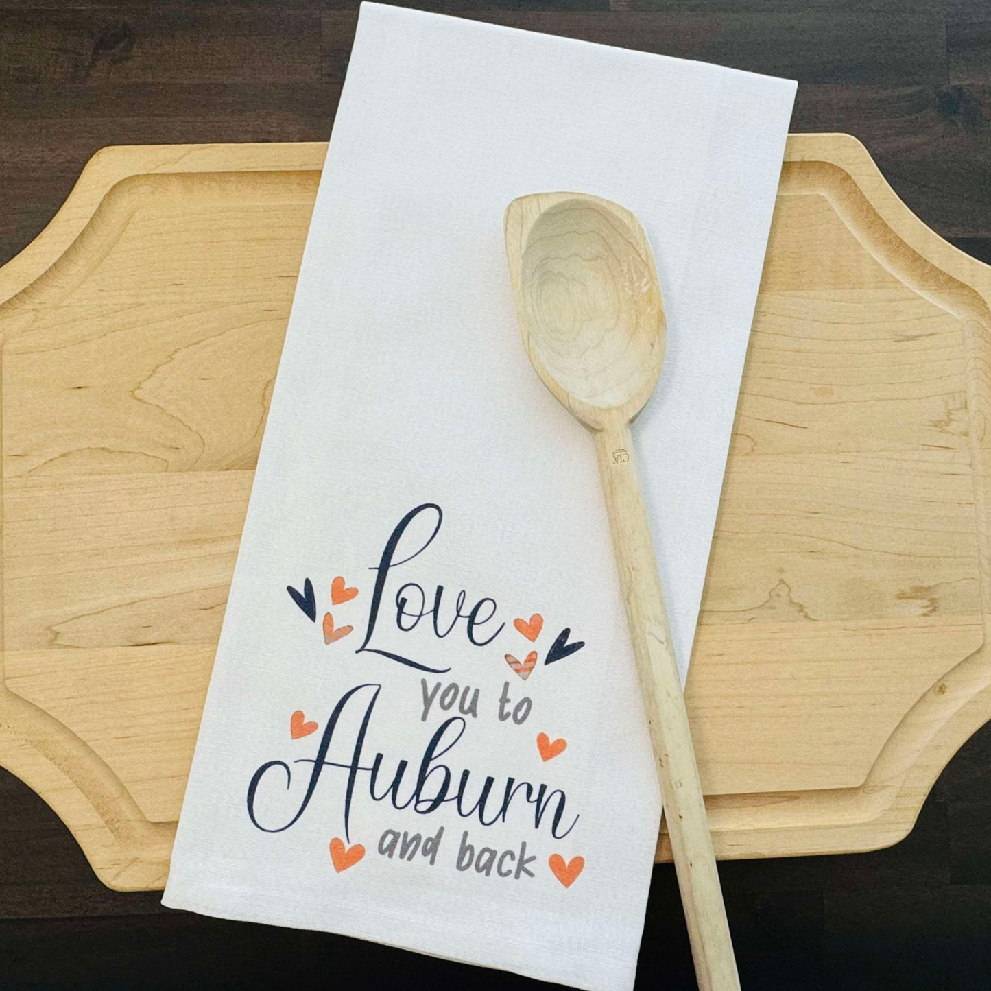 Love Auburn Kitchen Towel