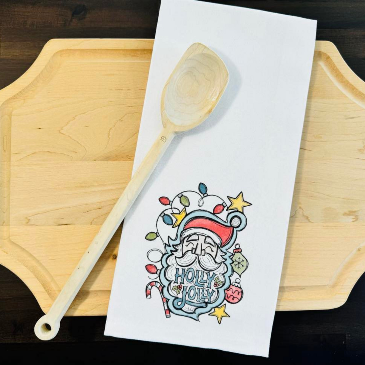 Jolly Santa Kitchen Towel