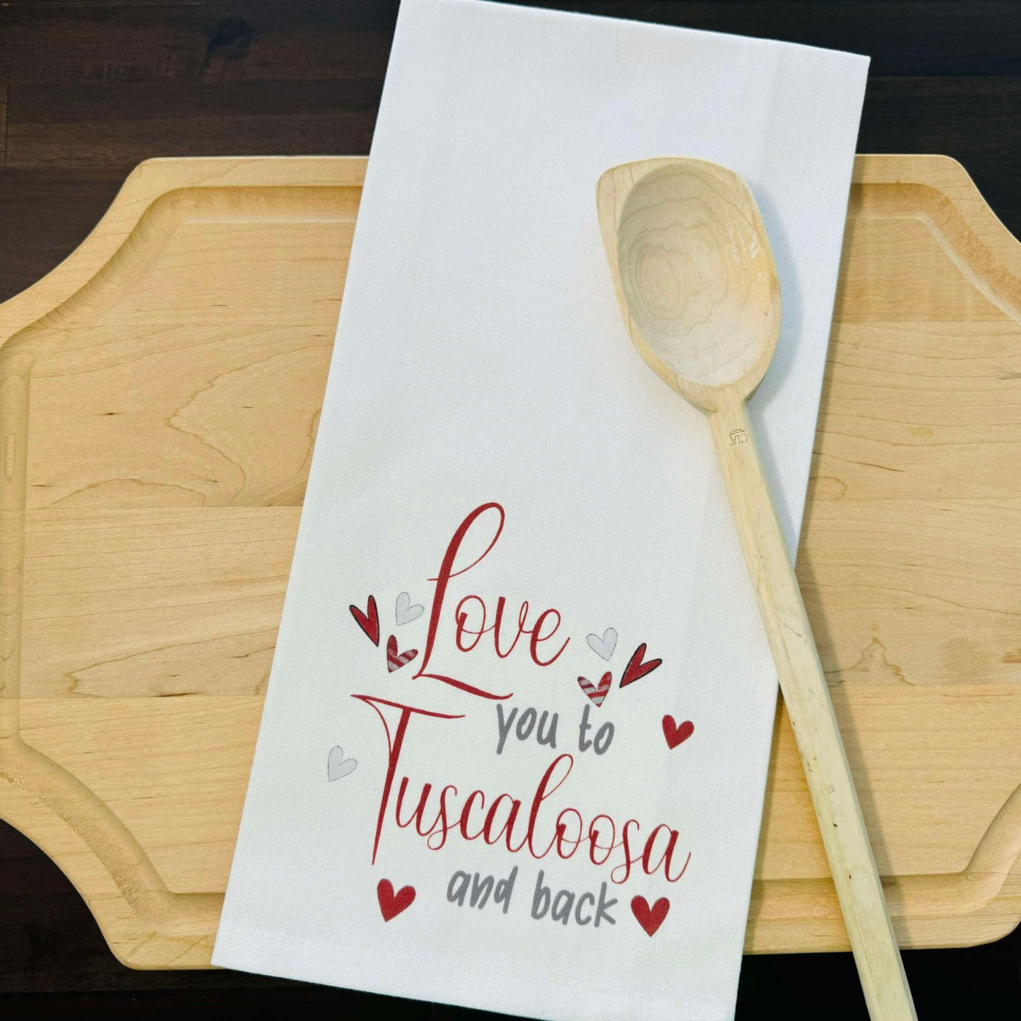 Love Tuscaloosa Kitchen Towel