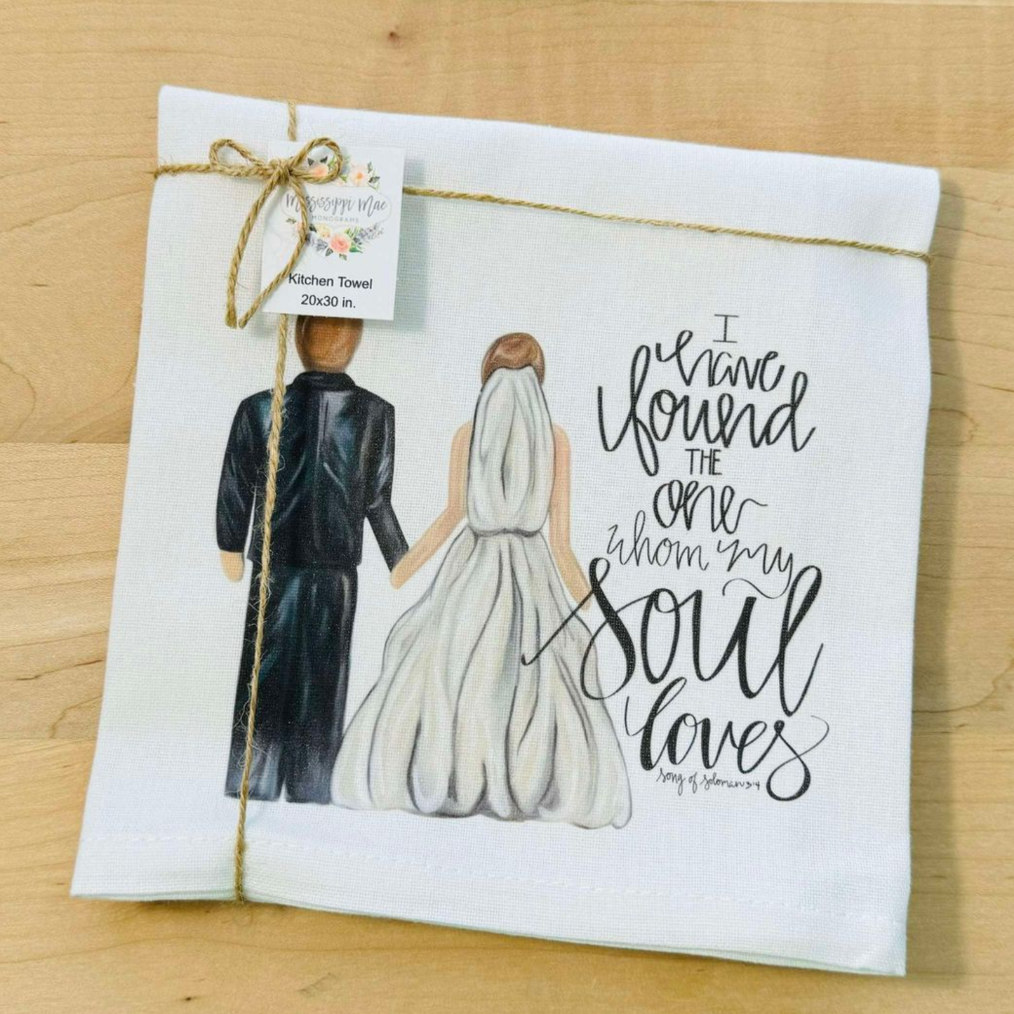 Wedding Couple Kitchen Towel
