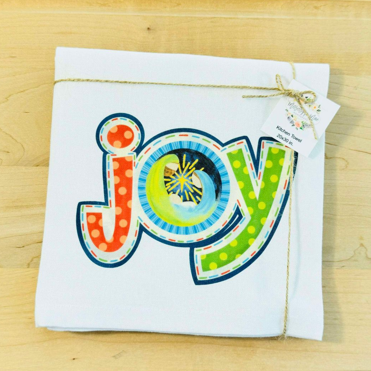Joy Nativity Kitchen Towel