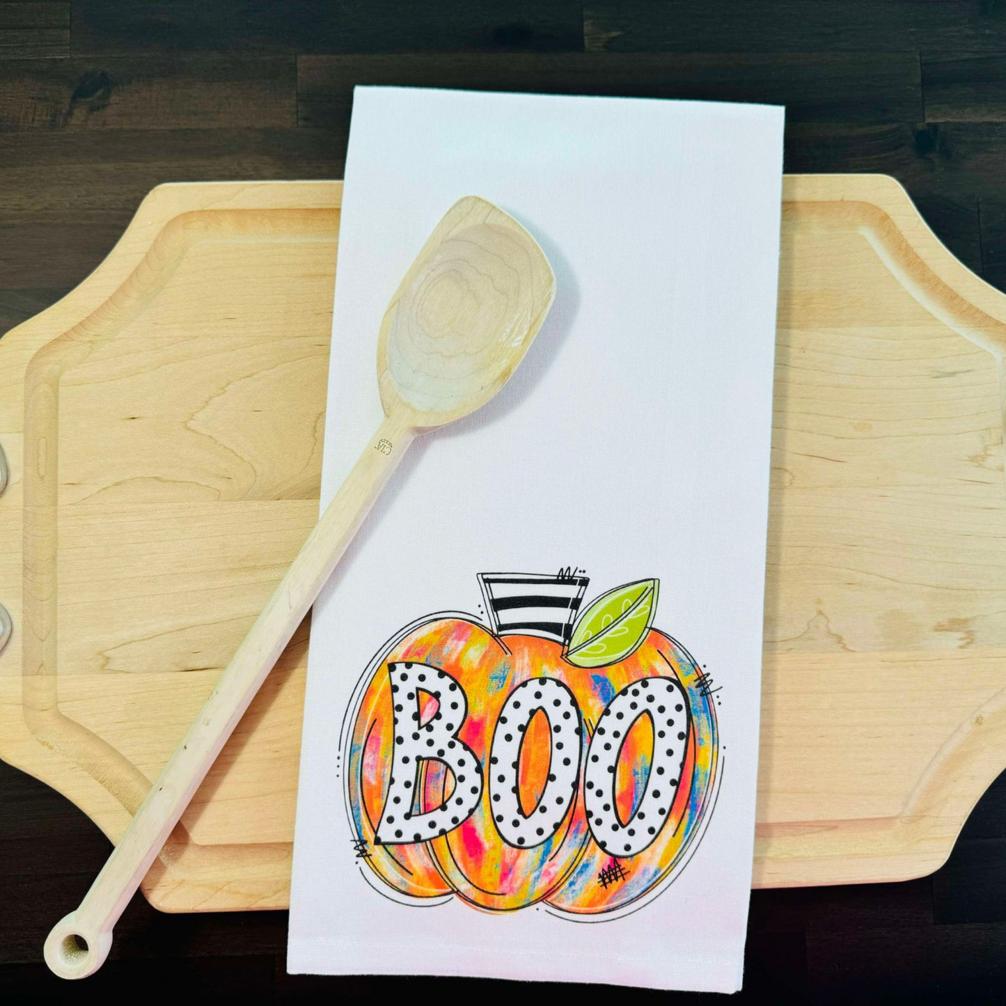 Boo Pumpkin Kitchen Towel