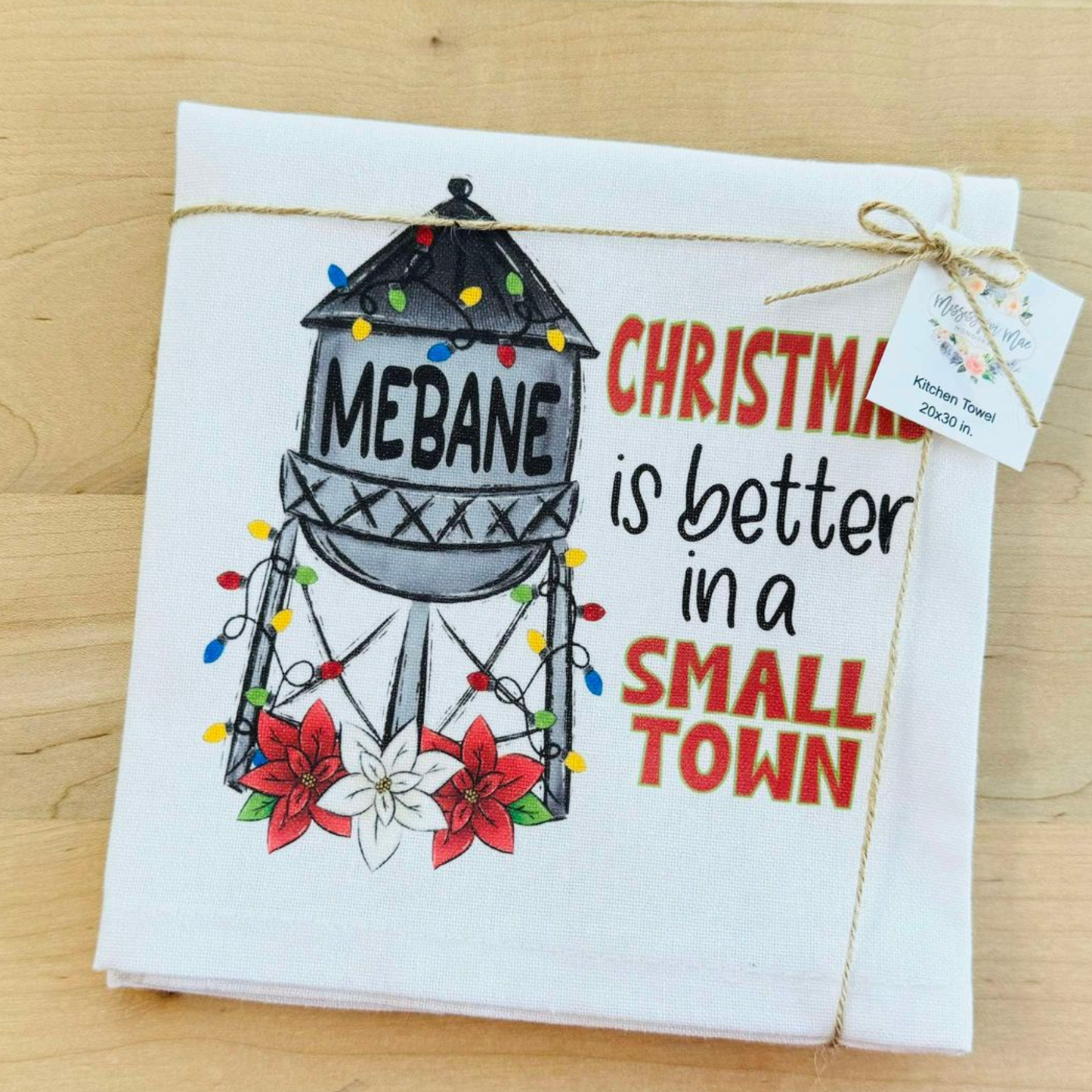 Small Town Christmas Towel