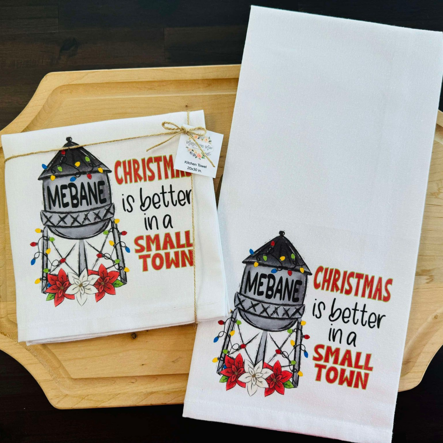 Small Town Christmas Towel