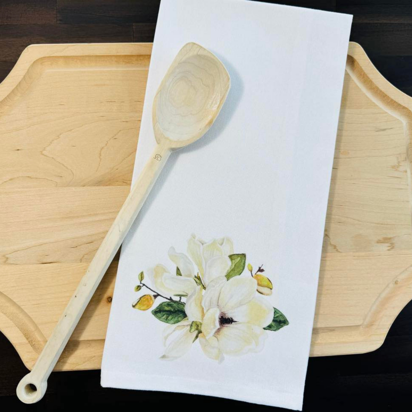 Magnolia Flower Kitchen Towel