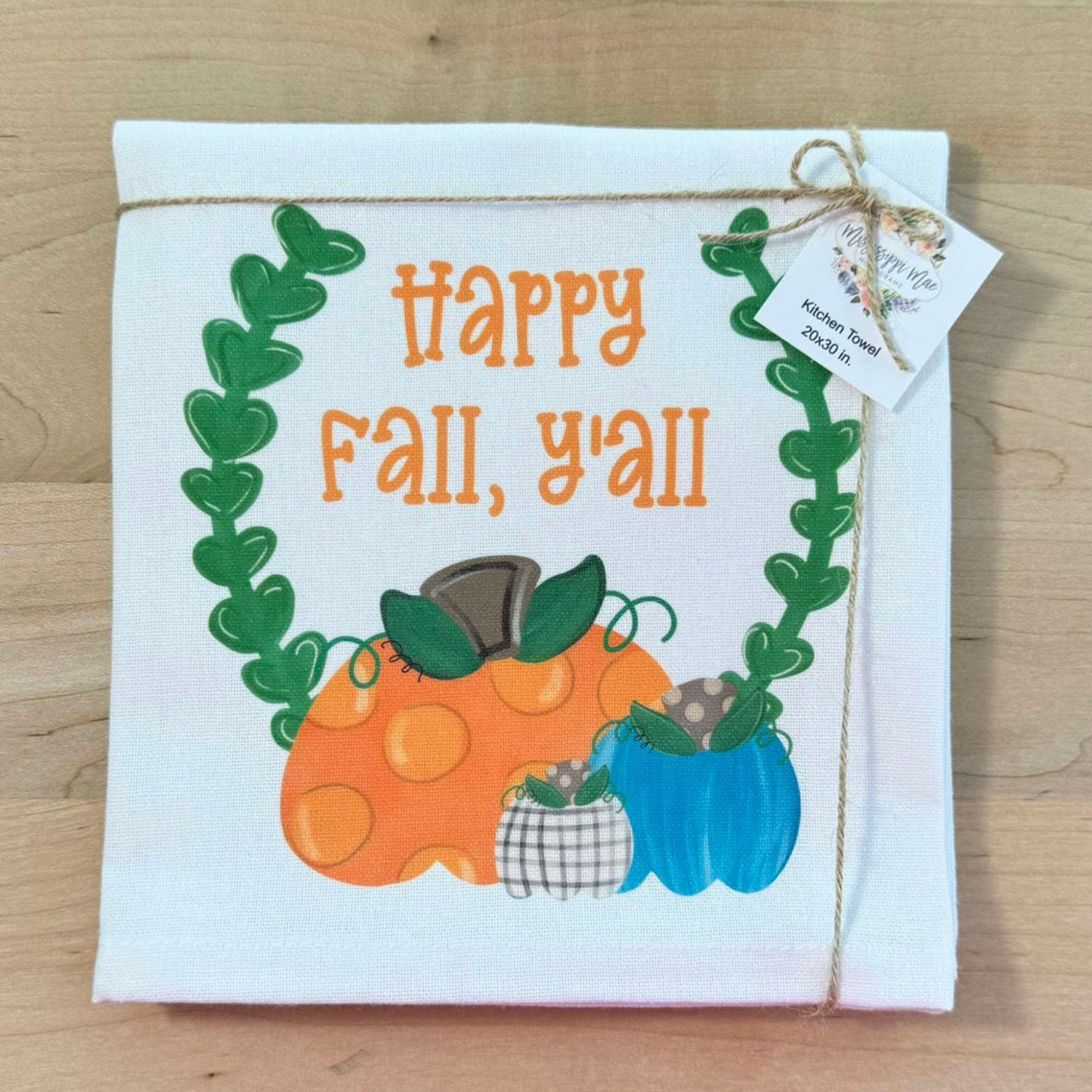Happy Fall Y'all Kitchen Towel