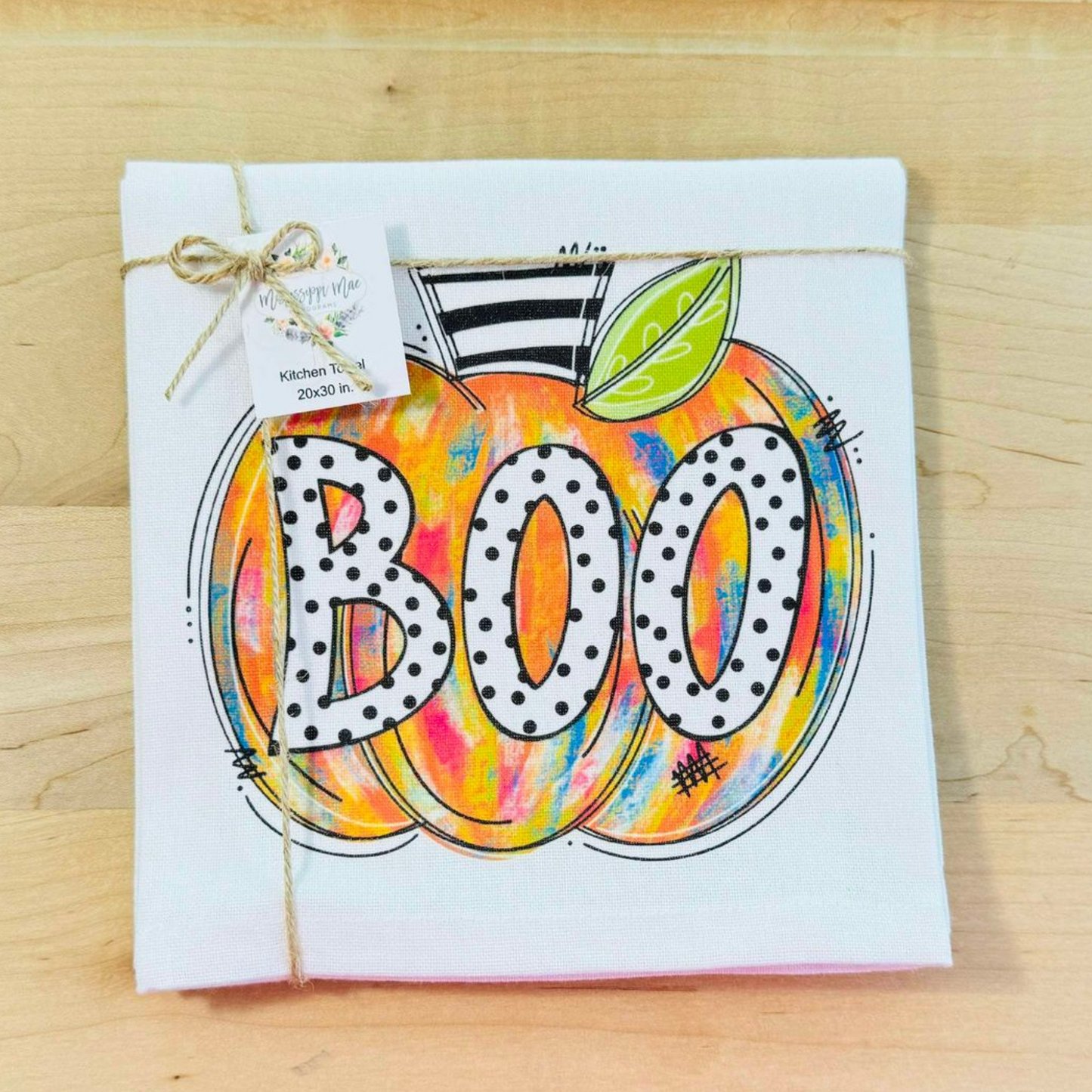 Boo Pumpkin Kitchen Towel