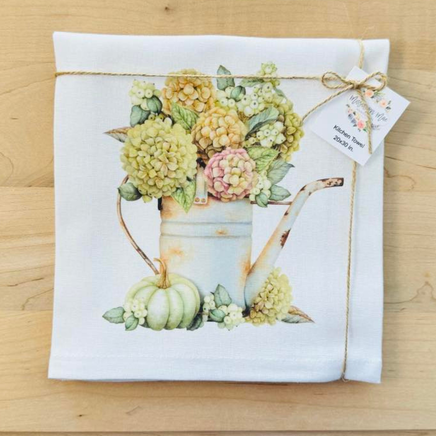 Fall Hydrangea Kitchen Towel